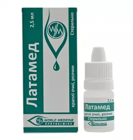 Латамед краплі очні по 2,5 мл у флаконі 1 шт.