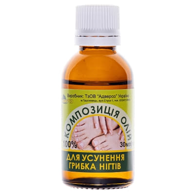 *Композиція олій Адверсо для усунення грибка нігтів 30мл