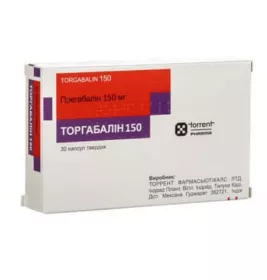 Торгабалін 150 капсули по 150 мг 30 шт.