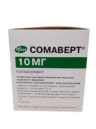 *Сомаверт ліофілізат д/р-ну  д/ін. 10 мг 1 мл №30  фл. з р-ком та голк.