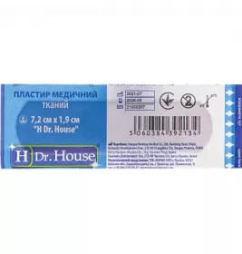 *Пластир H Dr. House ткан. 7,2 х 1,9 см №1
