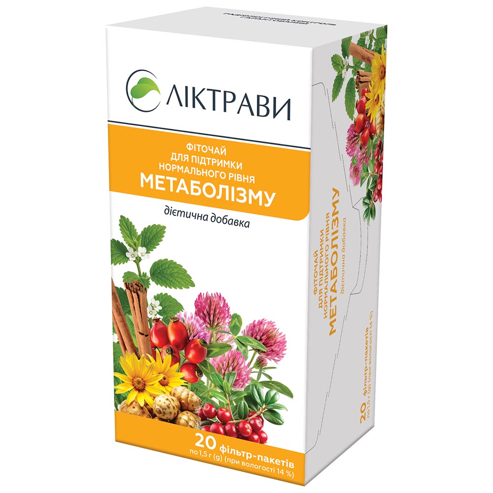 Фиточай д/поддерж.норм. уровня метаболизма (Сахаропонижающий) Лектравы ф/п 1,5г №20