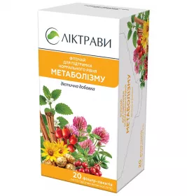 Фіточай д/підтр.норм. рівня метаболізму (Цукрознижуючий) Ліктрави ф/п 1,5г №20