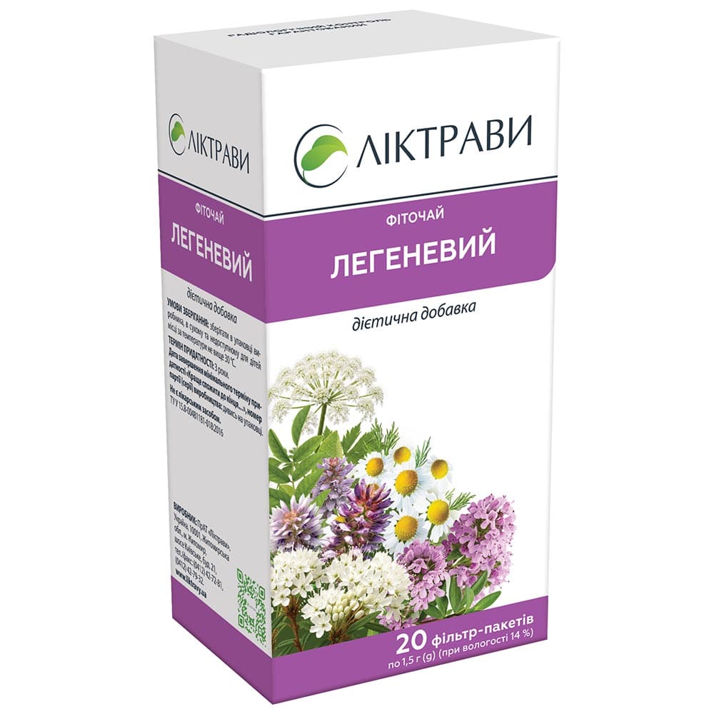 Фіточай легеневий (Від кашлю) Ліктрави ф/п 1,5г №20