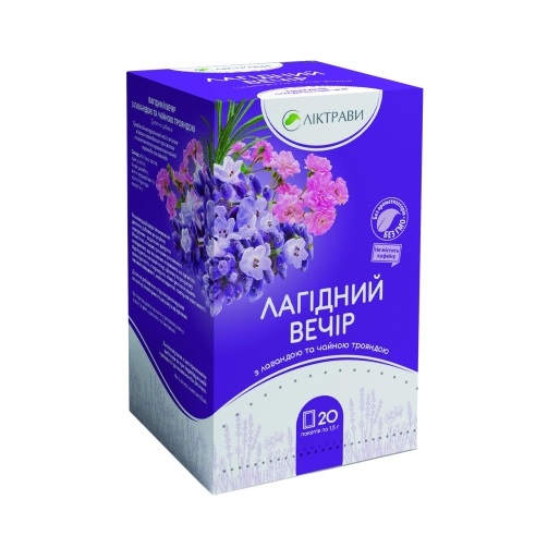 Фіточай Спокій Лагідний Вечір Ліктрави ф/п 1,5г №20