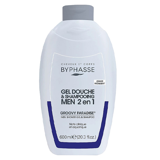 Гель-шампунь Byphasse Groovy Paradise для душу 2 в 1 чоловічий 600 мл