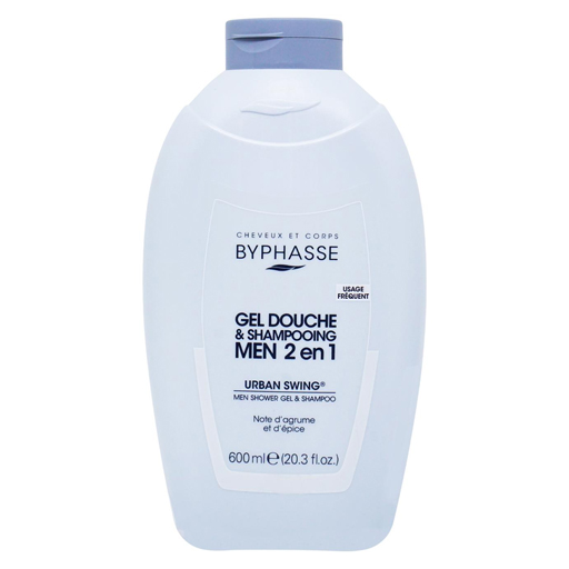 Гель-шампунь Byphasse Urban Swing для душу 2 в 1 чоловічий 600 мл