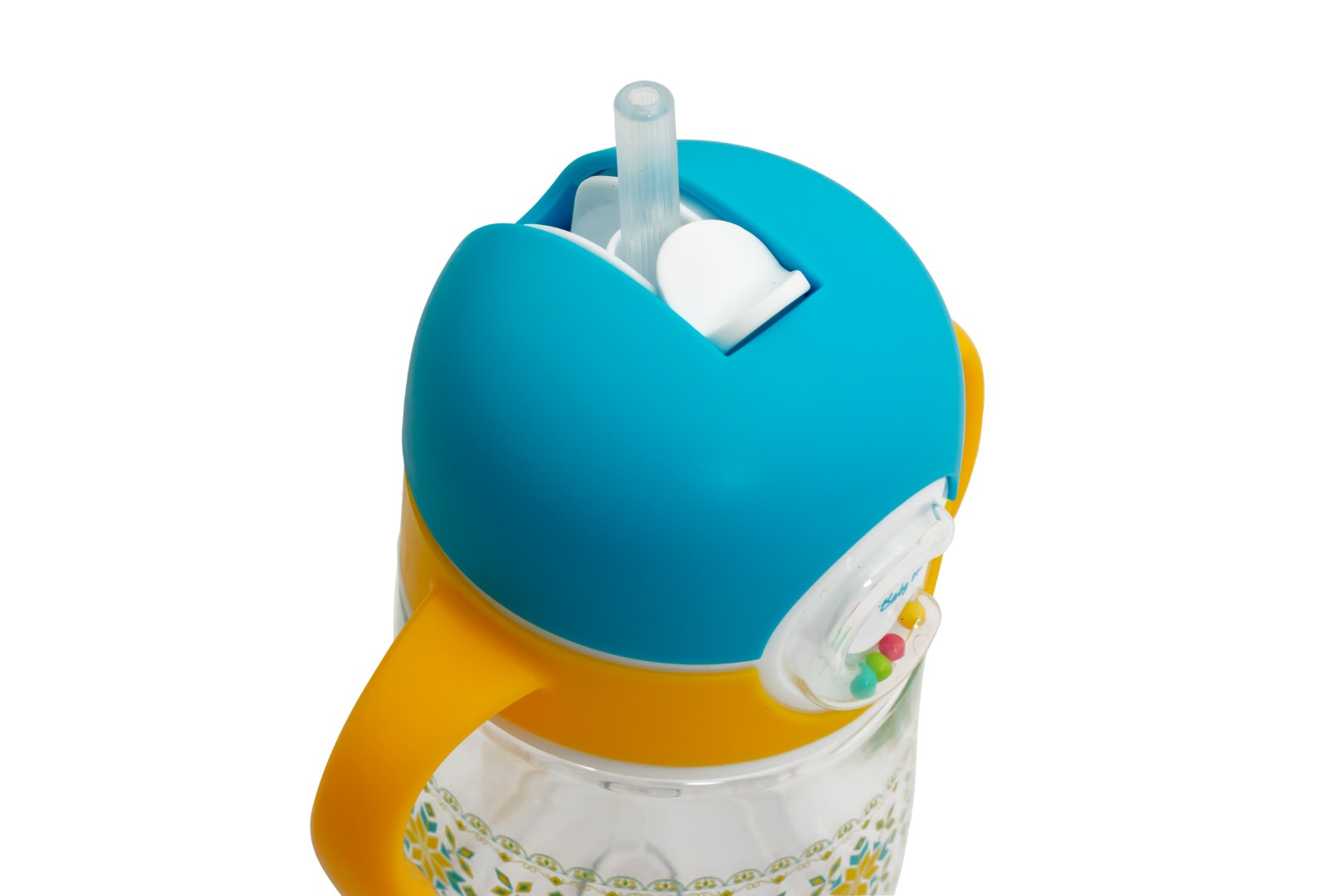 Поїльник Baby Team Tritan з трубочкою і ручками 300 мл 5040