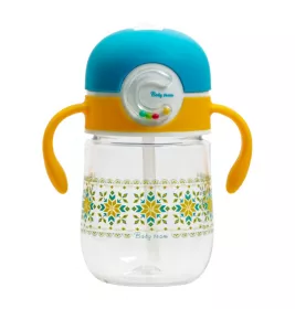 Поїльник Baby Team Tritan з трубочкою і ручками 300 мл 5040