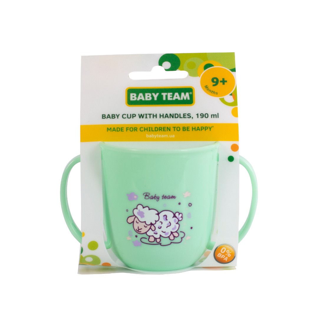 Чашка Baby Team з двома ручками 190 мл 6008