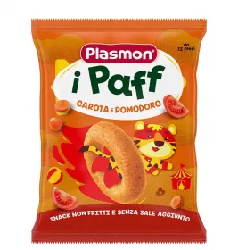 *Снеки Plasmon кукурузные с морковью и томатами 15 г