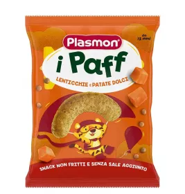 *Снеки Plasmon кукурузные с чечевицей и сладким картофелем 15 г