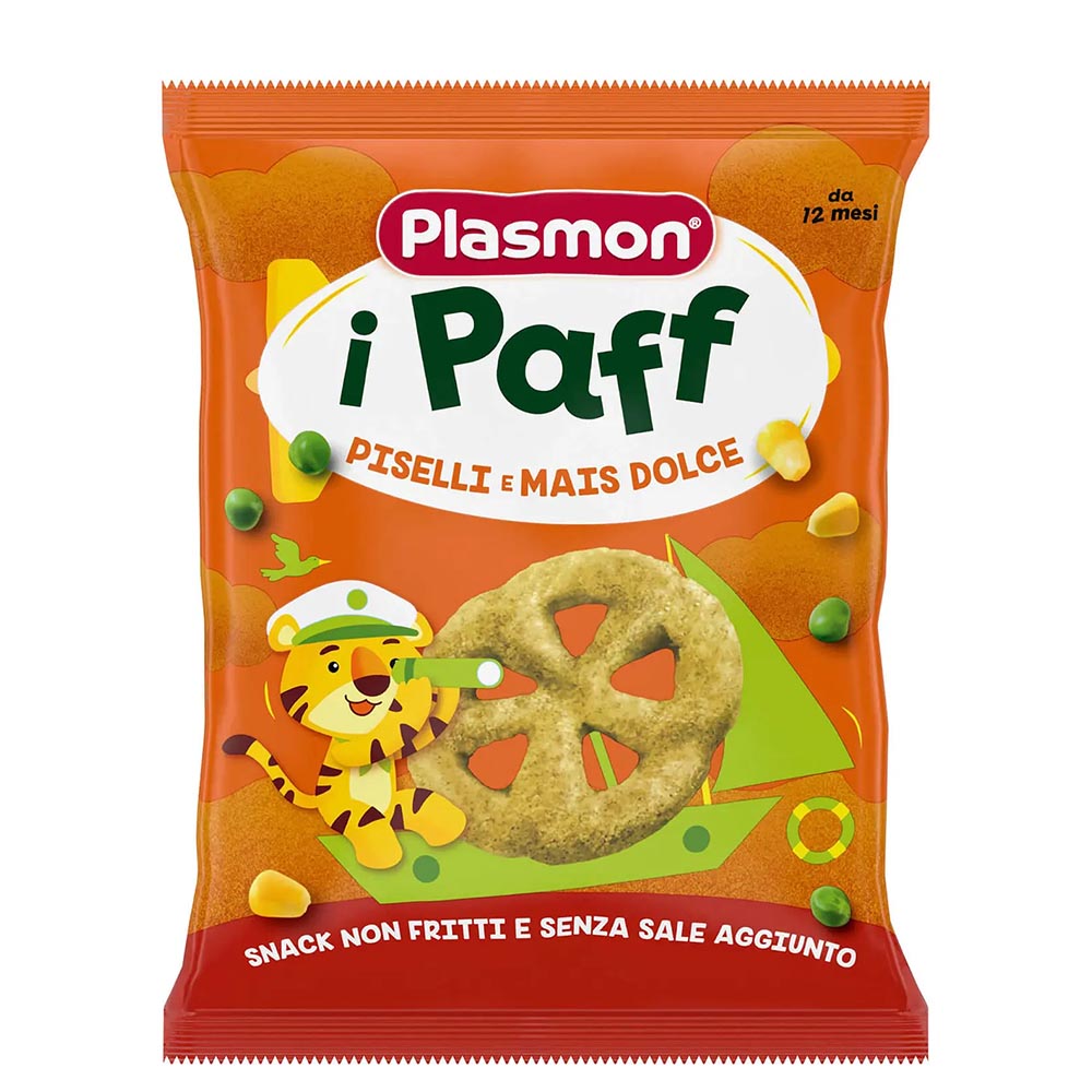 *Снеки Plasmon із гороху та кукурудзи 15 г