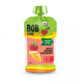 Пюре Равлик Боб смузі Банан-малина 120г (пауч)