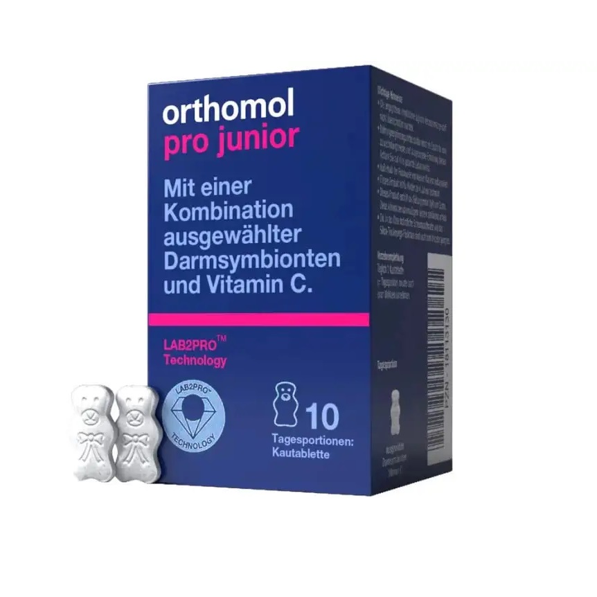 *Вітаміни Ортомол Pro Junior жув. ведмедики дит. 10 днів №10 (для підтримки кишечника)