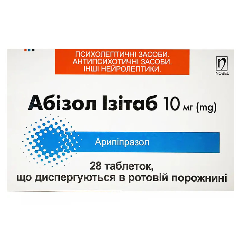 *Абізол Ізітаб Nobel табл. 10 мг №28