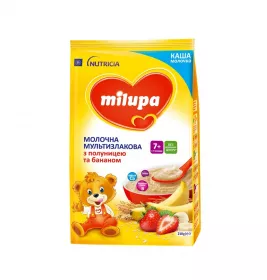 Каша Milupa молочная мультизлак. клубника и банан 7+ мес. 210г