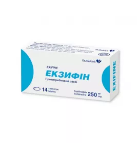 Экзифин таблетки по 250 мг 14 шт. (2x7)