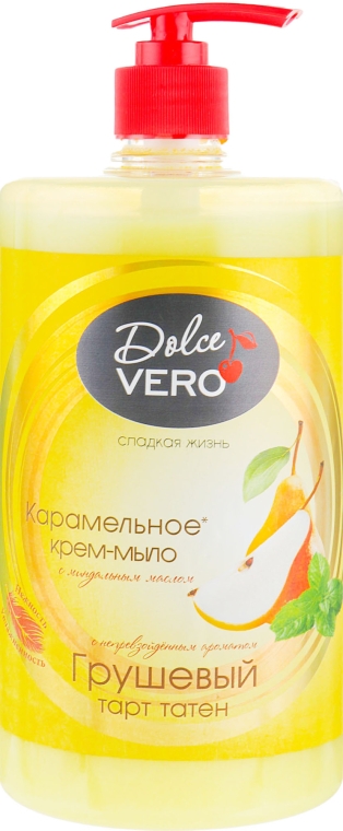 *Мыло жидкое Dolce Vero Грушевый Тарт Татен 1000 мл с доз. *Мыло жидкое Dolce Vero Грушевый Тарт Татен 1000 мл с доз.