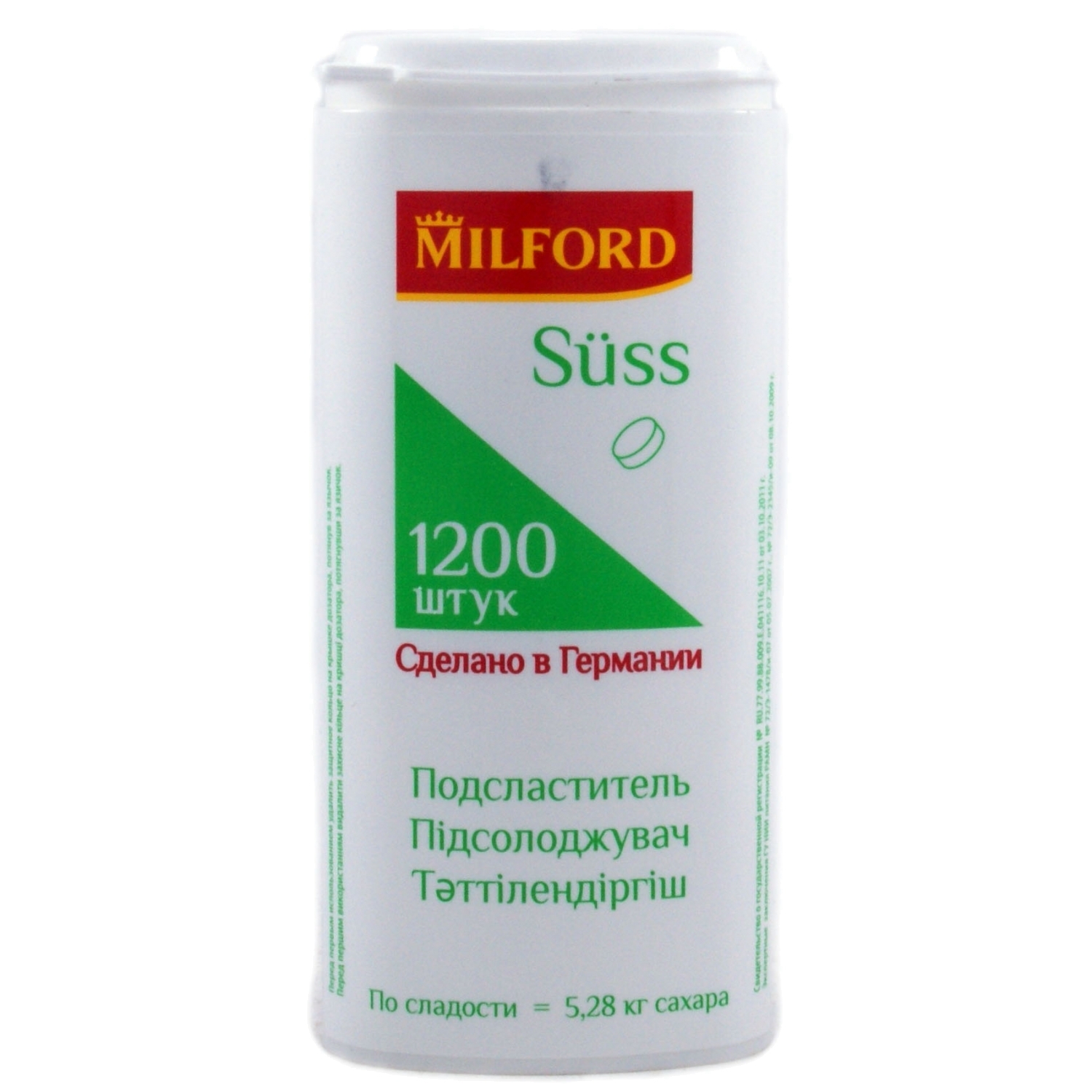 *Заменитель сахара Milford Suss табл. №1200 *Заменитель сахара Milford Suss табл. №1200