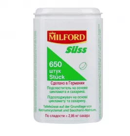 *Замінник цукру Milford Suss табл. №650