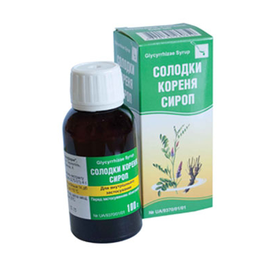 *Солодки корінь сироп флак. 100мл