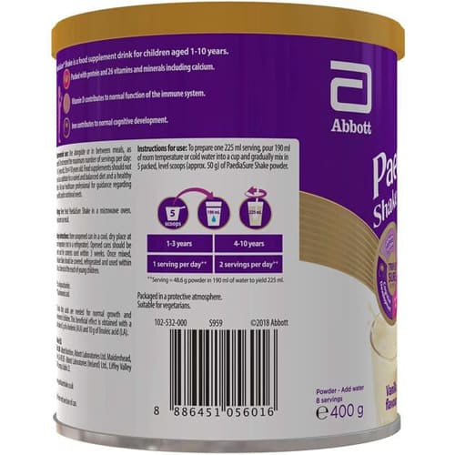 *Суха молочна суміш Педіашур Шейк ваніль з/б 400 г