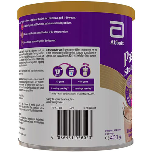 *Суха молочна суміш Педіашур Шейк шоколад з/б 400 г