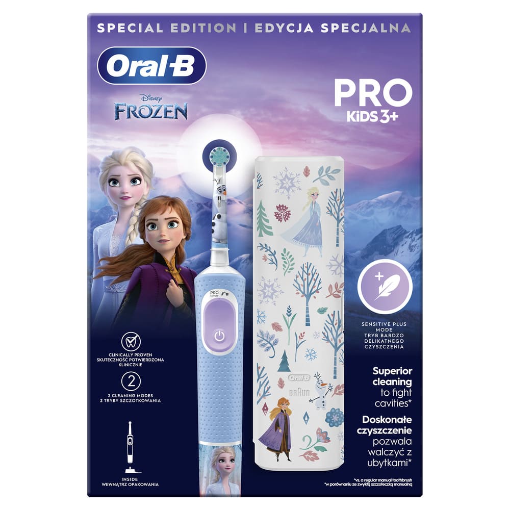 Зубная щетка ORAL-B Frozen Pro Kids электрическая D103.413.2KX тип 3708 Зубная щетка ORAL-B Frozen Pro Kids электрическая D103.413.2KX тип 3708