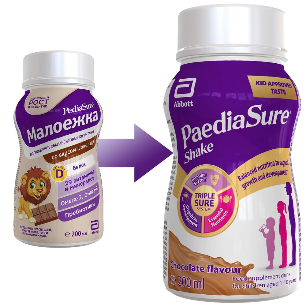 *Напій Педіашур SHAKE зі смаком шоколаду (3-10р) 200мл