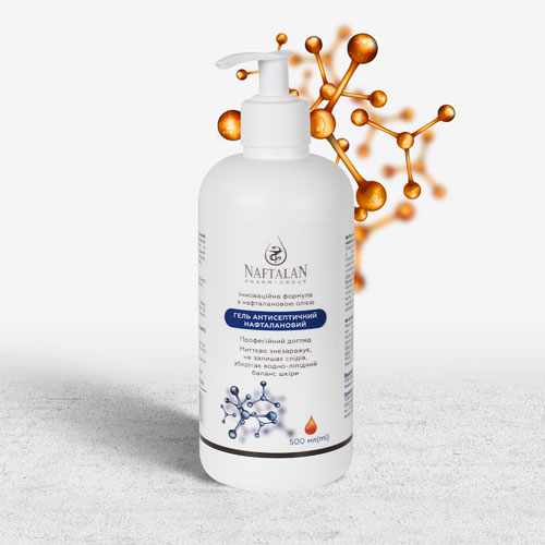 *Гель Антисептиний Naftalan Pharm Group Нафталановий 500 мл