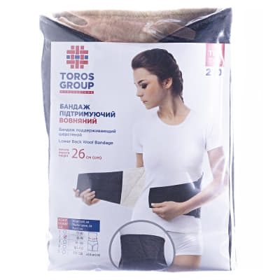 *Бандаж поддерж. согревающий Торос Групп 210 шерстяной р.2