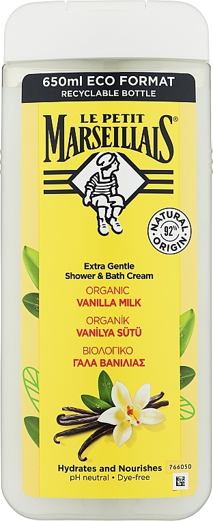 *Гель для душу Le Petit Marseillais БІО ванільне молоко 650 мл