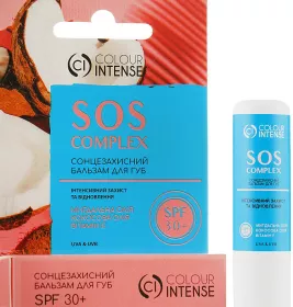 *Бальзам для губ Colour Intense SOS complex SPF-30+ 5 г