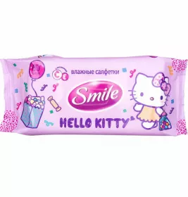 *Серветки вологі Smile Hello Kitty №60