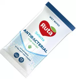 *Серветки вологі Ruta Selecta антибактеріальні №15