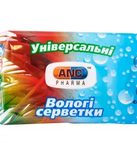 *Серветки вологі ANC Pharma універсальні №60