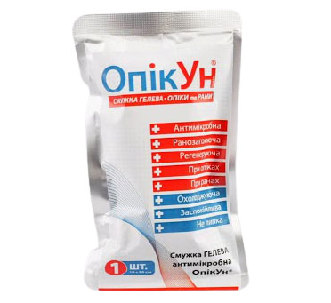 Смужка гелева антимікробна ОпікУн 50 х 10 см №1