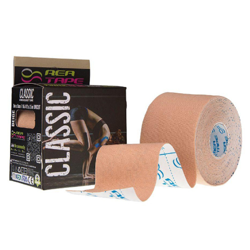 *Кинезио тейп Rea Tape Classic 5 м х 5 см беж. *Кинезио тейп Rea Tape Classic 5 м х 5 см беж.