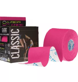 *Кинезио тейп Rea Tape Classic 5 м х 5 см розовый