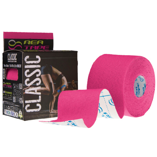 *Кинезіо тейп Rea Tape Classic 5 м х 5 см рожевий