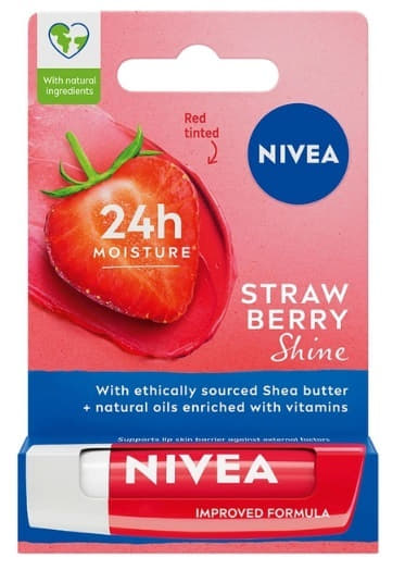*Бальзам для губ NIVEA Полуничне сяйво 5,5 мл