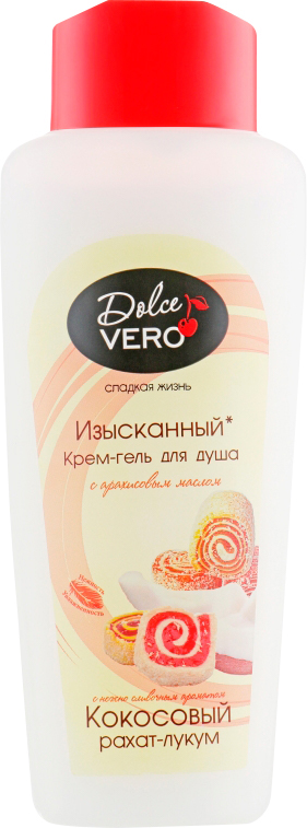 *Крем-гель Dolce Vero для душу Кокосовий Рахат-Лукум 330 мл