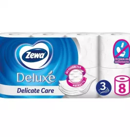 *Туалетний папір Zewa Deluxe 3-шар. білий №8