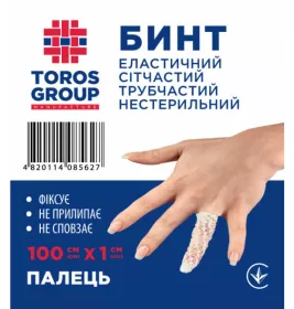 *Бинт Торос Груп еласт. сітчатий трубчатий 1 х 100 см (палець)
