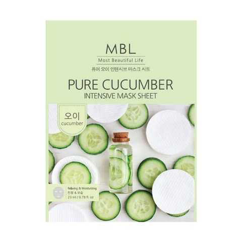*Маска для обличчя MBL Pure Snail Intensive ткан. з муцином равлика 23 мл