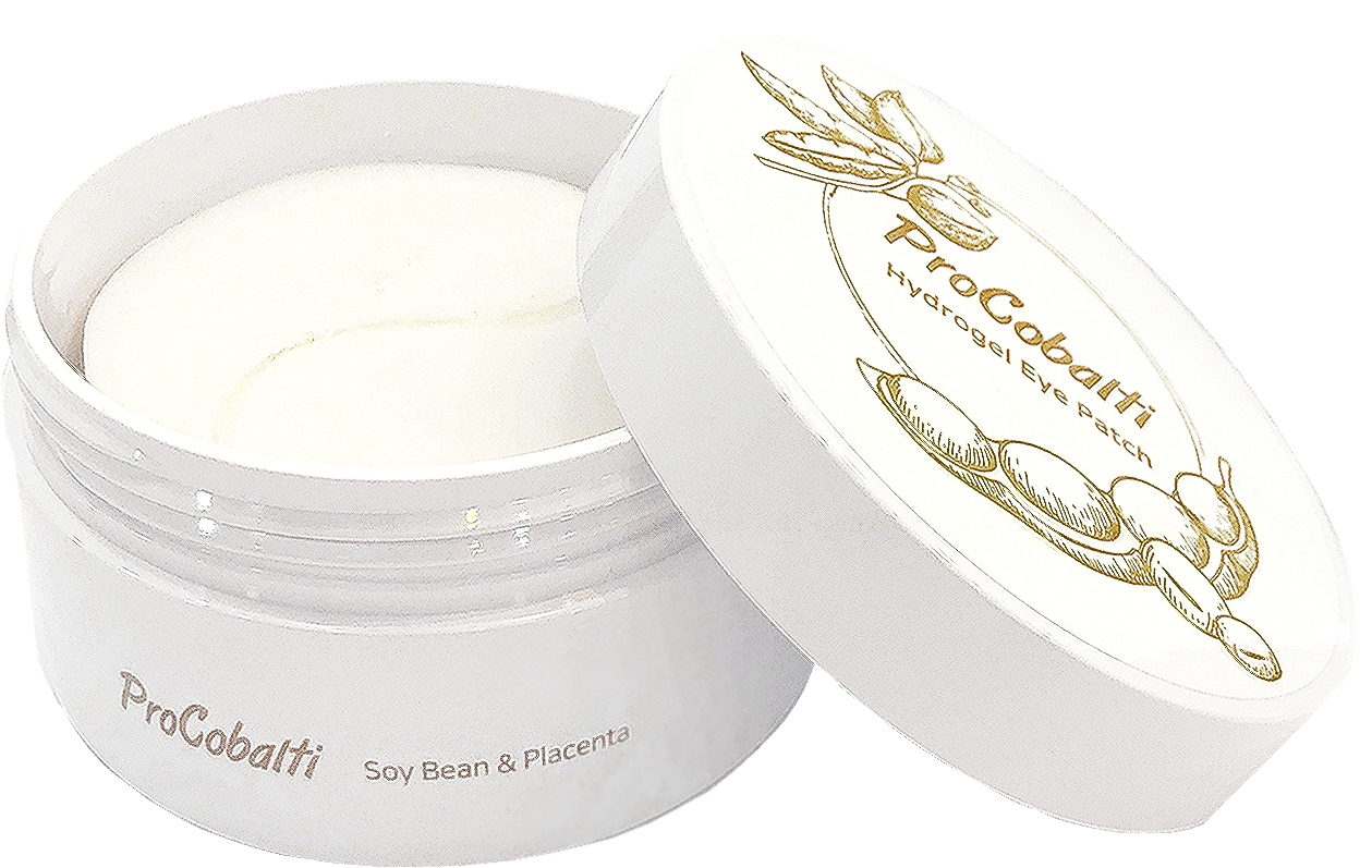 *Патчі гідрогелеві Adelline Cobalti для шкіри навколо очей Соєві боби та Плацента №60