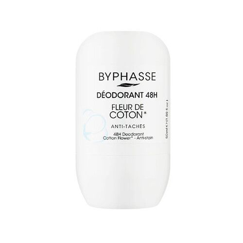*Дезодорант роликовый Byphasse Цветы хлопка 48 часов 50 мл *Дезодорант роликовый Byphasse Цветы хлопка 48 часов 50 мл