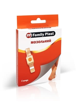 *Лейкопластир FP Family Plast мед. мозольний 2cм*6cм №5