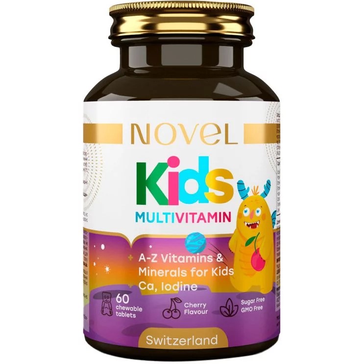 Вітаміни NOVEL Kids Мультивітамін для дітей табл. жув. №60